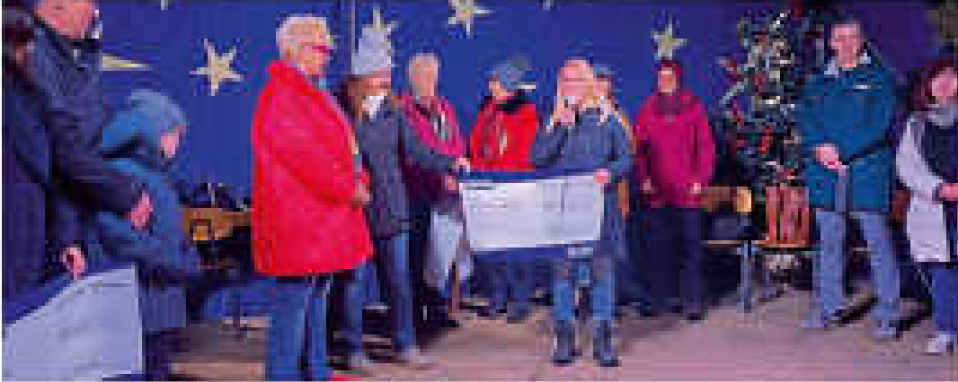 Scheckübergabe vom Pfennigbasar